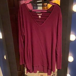 Super Soft Long Sleeve Maroon Shirt